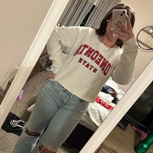 VINTAGE Oneonta State cropped crewneck! Very cute and comfy!